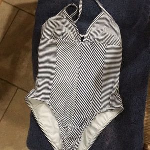 XS Cute Splendid one piece striped bathing suit.